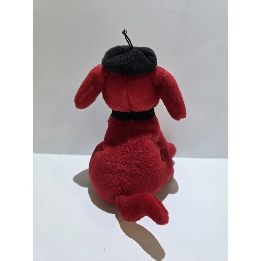 Clifford Beanie Plush Scholastic Big Red Dog Art Paint Puppy Beret 5.5” Stuffed